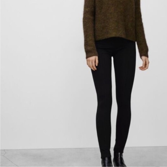 Aritzia Talula Claremont Leggings Pant High Rise Waist Skinny Leg Black Size 0 - Picture 3 of 12